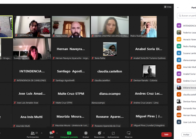 Reunión Mensual de la Unidad Temática de Turismo de Mercociudades