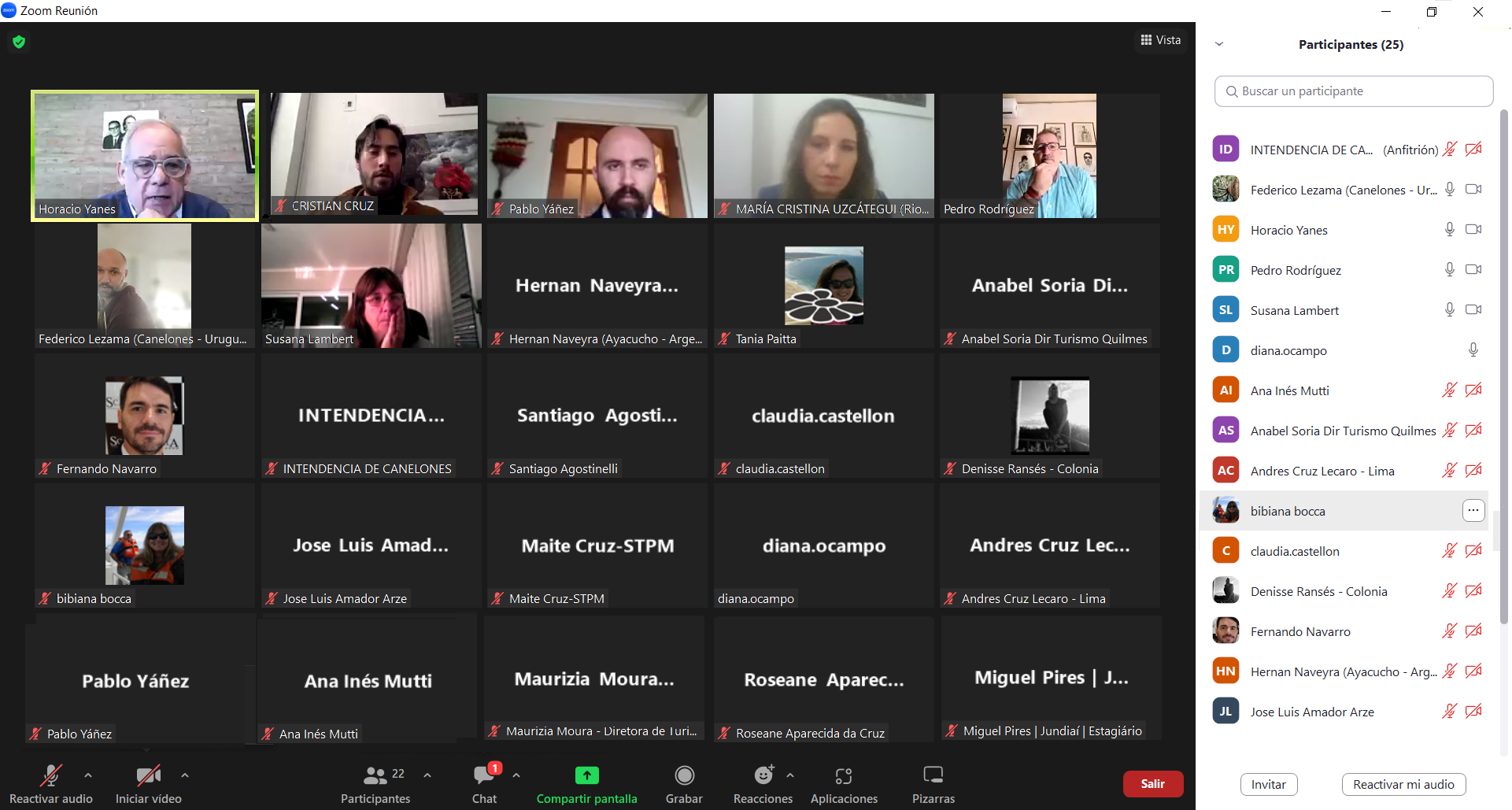 Reunión Mensual de la Unidad Temática de Turismo de Mercociudades